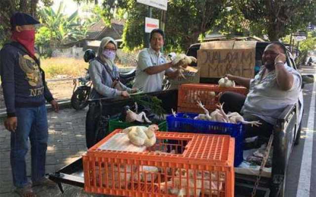 Jengkel Harga Anjlok, Pinsar Gelar Aksi Obral Ayam Ras