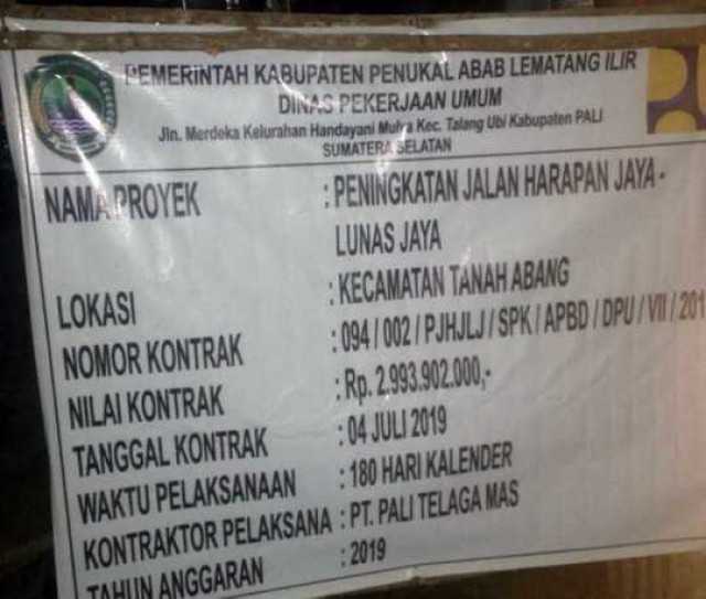 Aliansi Indonesia Laporkan Proyek "Asal-asalan" di Pali ke Kejati Sumsel