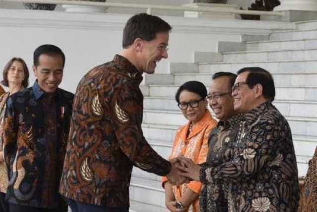 Suasana Serba Batik Saat Presiden Jokowi Terima Kunjungan PM Belanda Mark Rutte