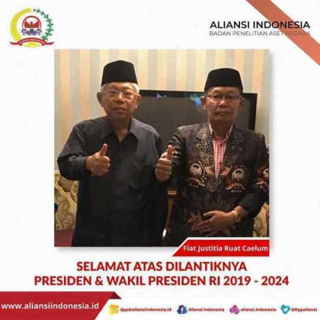 Pelantikan Presiden dan Wapres Sukses, Ketum AI Ucapkan Terimakasih Kepada Kader AI