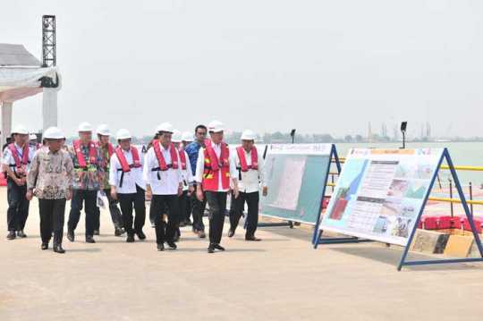 Presiden Jokowi Sebut Progres Pembangunan Pelabuhan Patimban Bagus dan Sesuai Harapan