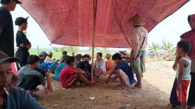 Pengelola Galian C Tidak Menepati Janji, Petani di Desa Klebet, Tangerang, Kembali Demo