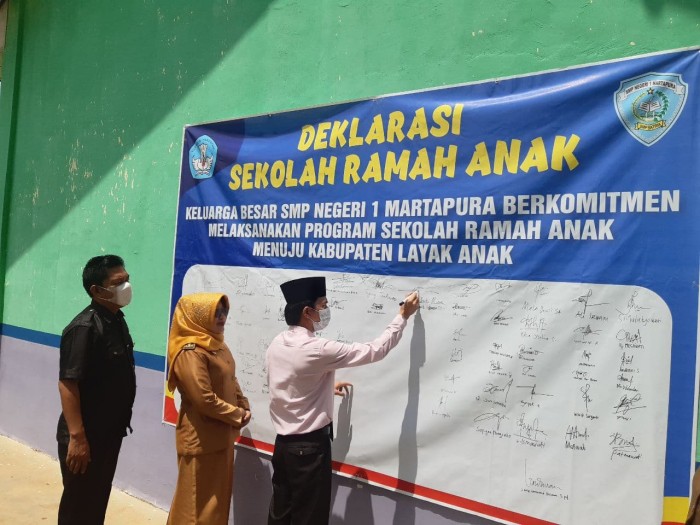 Menuju Sekolah Ramah Anak, SMPN 1 Martapura Jadi Percontohan | AliansiNews