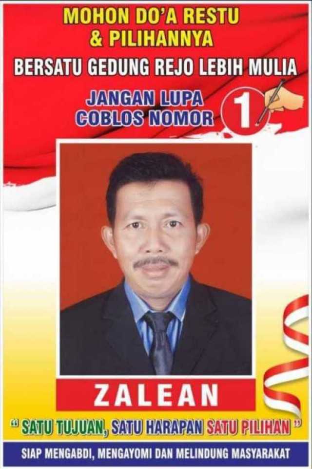 Pilkades Gedung Rejo, Zaelan Maju Kembali Membawa 7 Misi