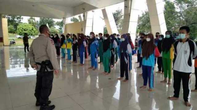 Disporapar Kabupaten OKU Timur Lakukan Seleksi Paskibraka di Balai Rakyat Martapura