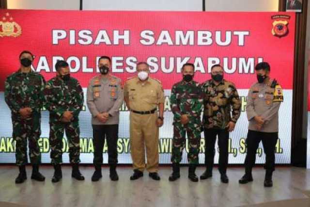 Pisah Sambut KAPOLRES Sukabumi, Bupati Yakin Bisa Membawa Semangat Baru