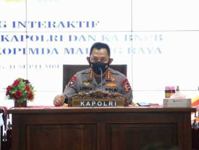 Kapolri Minta Forkopimda Malang Raya Pertahankan Angka Isoter dan Akselerasi Vaksinasi