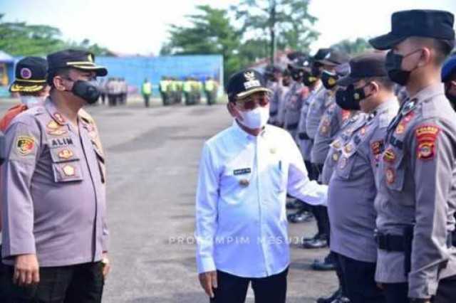 Bupati dan Kapolres Mesuji Pantau Pilkades