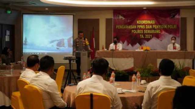 Buka Acara Kordinasi Pengawas PPNS dan Penyidik Polri, Kapolres Semarang Harap Proses Penyidikan Polri Dapat Lebih Profesional
