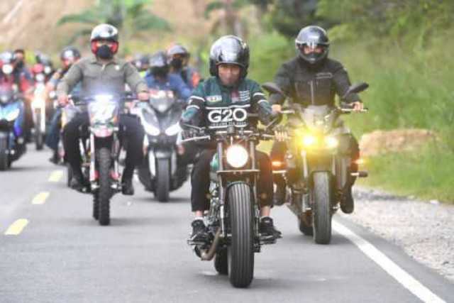 Kunker Naik Motor, Presiden: Udara Danau Toba Segar Sekali