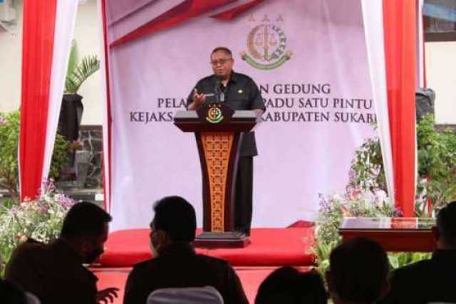 Gedung PTSP Diresmikan Bupati Sukabumi, Upaya Konkrit Penguatan Layanan Publik Pada Kejaksaan Negeri