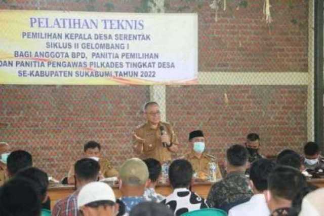 Pelatihan Teknis Pilkades, Wabup Sukabumi: Semua Harus Antisipatif dengan Solusi Terbaik