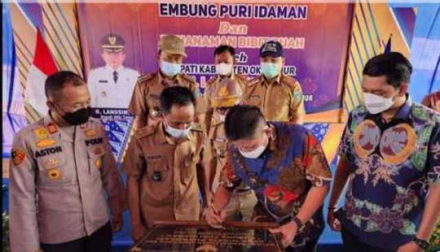 Bupati OKU Timur Resmikan Desa Wisata Embung Puri Idaman