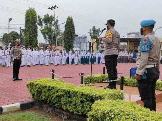 Lomba Patroli Keamanan Sekolah diikuti peserta SLTA dan  SLTP di Polres Muba