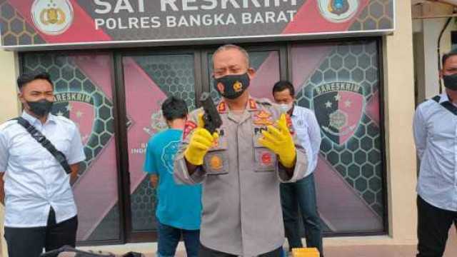 Polres Bangka Barat Berhasil Mengamankan DPO Pencuri Bersenjata Tajam di Pal 2 Mentok