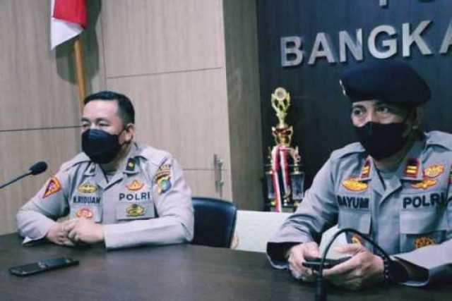 Polres Bangka Tengah Menggelar Operasi Aman Nusa II Pada Penanganan Covid-19.