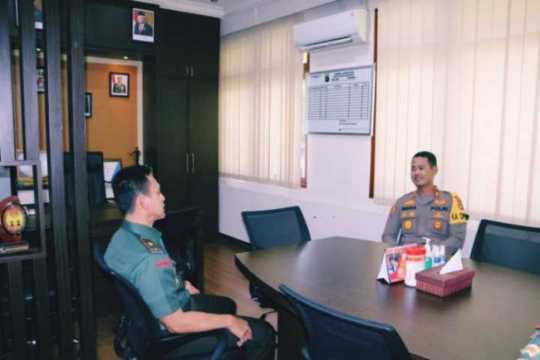 Kunjungan dan Silahturahmi Danrem 045/Garuda Jaya Ke Polres Bangka