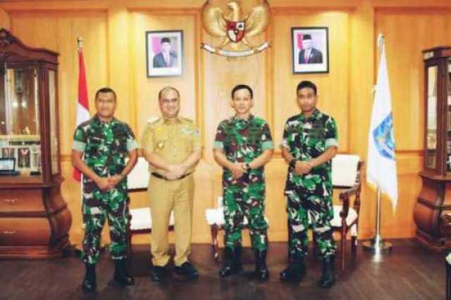 Danrem 045/Gaya Silaturahmi Kepada Gubernur Provinsi Kepulauan Bangka Belitung