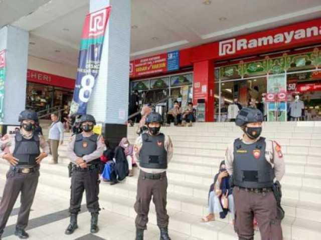 Jelang Hari Raya Idul Fitri, Satuan Samapta Polres Kota Pangkalpinang Tingkatkan Pengamanan