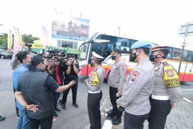 Antisipasi Kepadatan Jalur Mudik, Dirlantas Polda Jatim Lakukan Pengecekan di Mengkreng Kediri