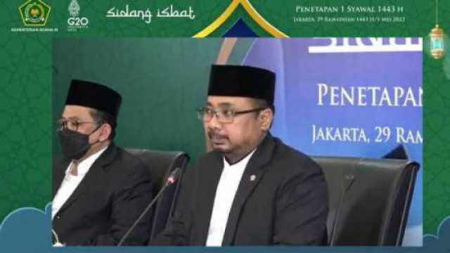 Sidang Isbat 2022, Pemerintah Tetapkan Idulfitri 1443 H Jatuh pada Senin, 2 Mei