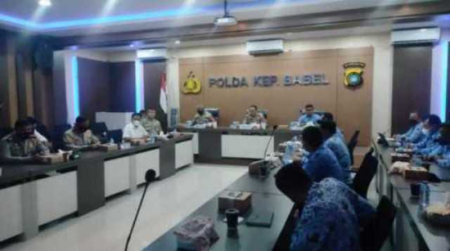 Polda Kep.Babel Bersama Bakuda Provinsi Kep.Babel Gelar Rapat Optimalisasi Pendapatan Asli Daerah Babel