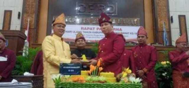 Wakapolres Bangka Barat Hadiri Rapat Paripurna Istimewa HUT ke-19 Bangka Barat