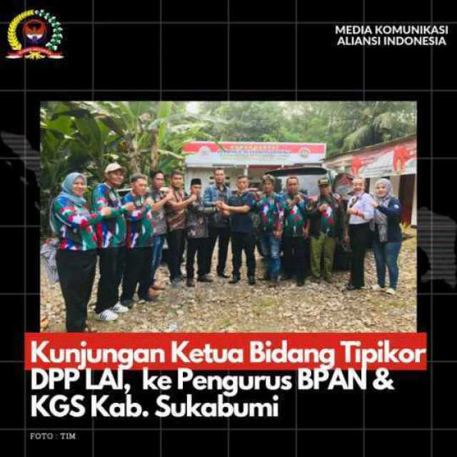Mengunjungi Pengurus BPAN & KGS A.I. Sukabumi, Agustinus : Jaga Soliditas Antar Pengurus & Anggota Aliansi Indonesia