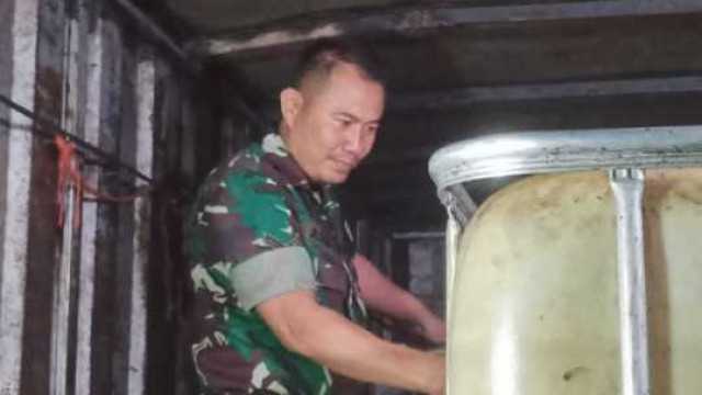 Ribuan Liter Solar Ilegal Berhasil Diamankan Petugas Kodim 0607 Kota Sukabumi