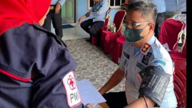 Lapas Kelas IIB Martapura Kemenkumhan Sumsel Laksanakan Kegiatan Donor Darah