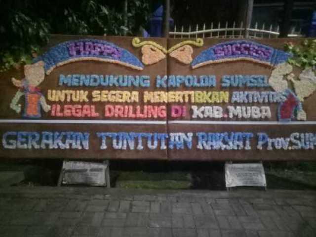 Dukung Kapolda Tertibkan Ilegal Driling,Gerakan Tuntutan Rakyat Provinsi Sumsel Bersatu.