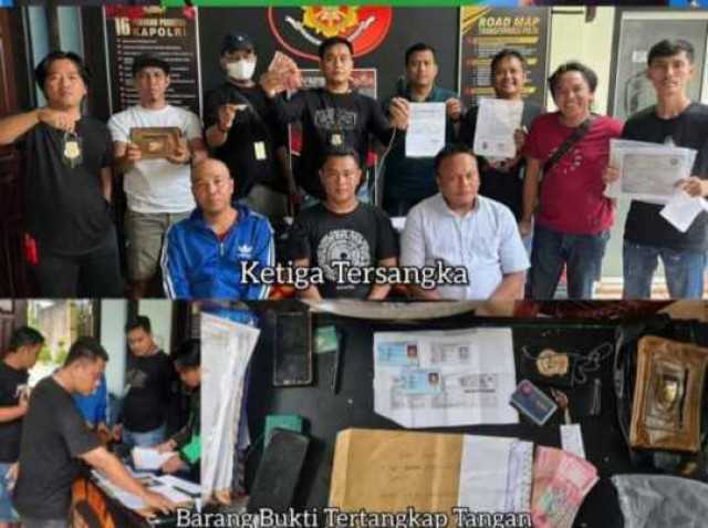 Tiga Oknum LSM Asal Prabumulih, Ditangkap Diduga Peras  Kepsek Di Linggau