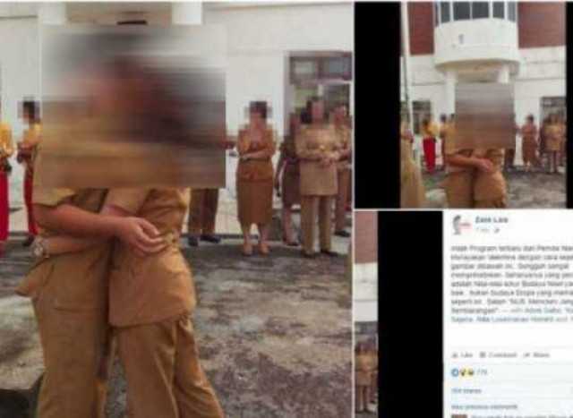 Terlalu..!! Pose 2 ASN di Wonogiri Ciuman Mesra Viral Dimedsos, Mereka Ngaku Selingkuh Alasan Khilaf