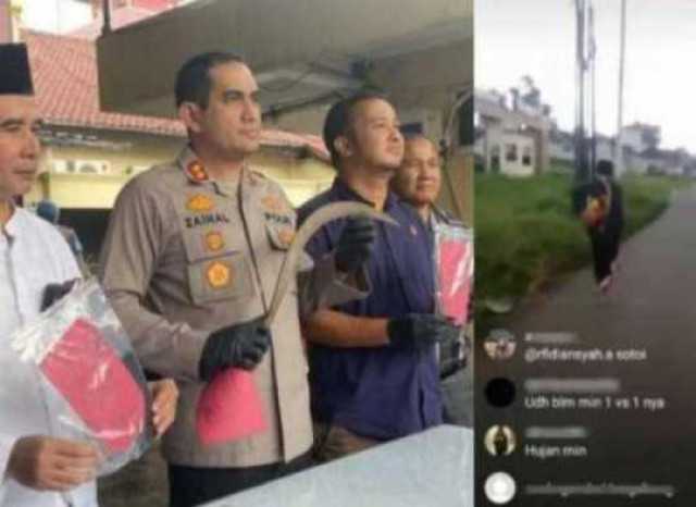 Pelaku Pembacokan Pelajar SMP ditangkap Polres Sukabumi Kota