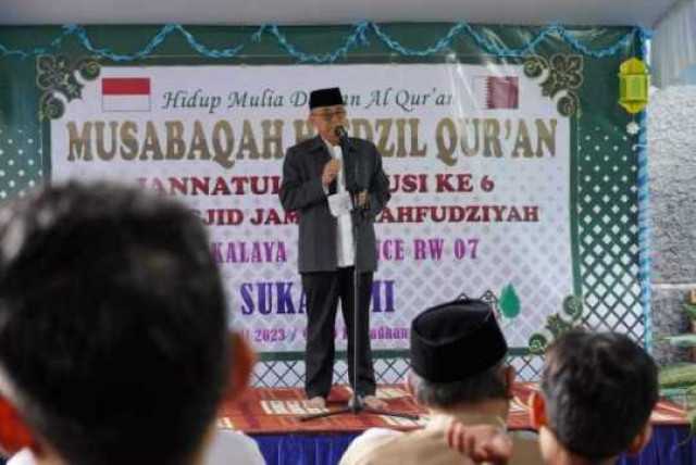 Apresiasi MHQ Di Perumahan Mangkalaya, H.Iyos "Cerminan Visi Kab. Sukabumi"