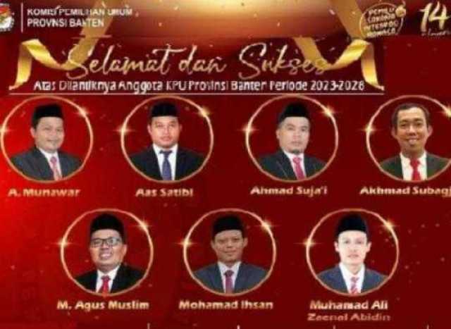 Ketua KPU Hasyim Asy''ari mengadakan pelantikan komisioner KPU Provinsi Banten 
