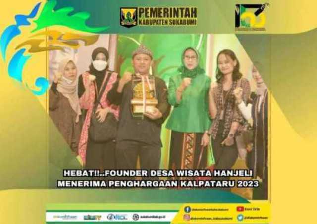 Hebat..!! Founder Desa Wisata Hanjeli Menerima Penghargaan KALPATARU 2023