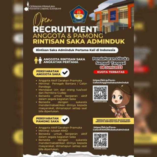 Recruitment Anggota dan Pamong Rintisan SAKA ADMINDUK