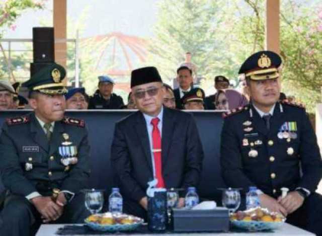Upacara Peringatan HUT Ke 77 Bhayangkara Tingkat Kab. Sukabumi "Polri Presisi Untuk Negeri"