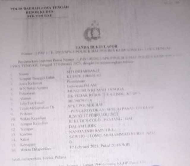 Kasus Pembunuhan di Kudus Mandeg, LAI Segera Laporkan ke Propam