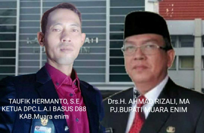 LAI Basus D88 DPC Kabupaten Muara Enim siap dukung PJ. Bupati, Ahmad Rizali