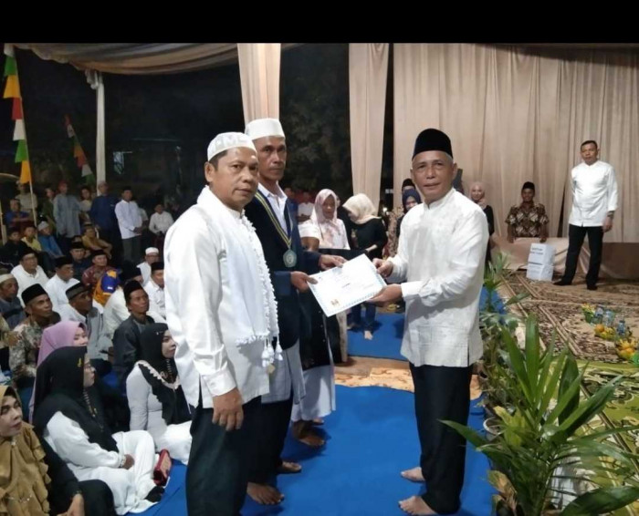 Giat pemdes Srimenang gelar pengajian Mingguan untuk jaga Silahturahmi dihadiri Bupati OKI H.Iskandar SE
