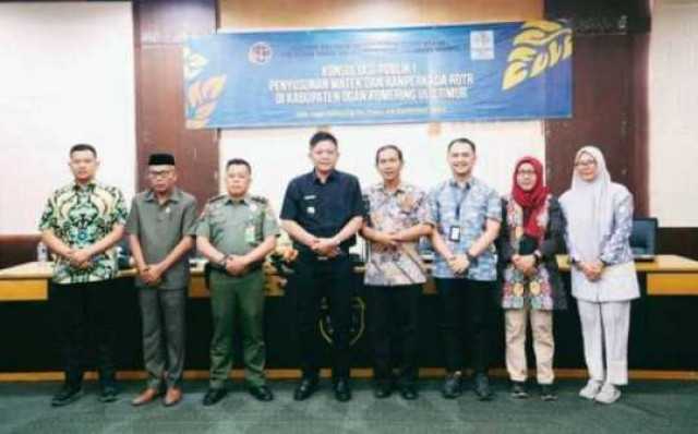 Pemkab OKU Timur Ikuti Konsultasi Publik Bersama Direktorat Jenderal Tata Ruang Kementerian ATR/BPN