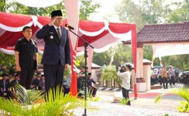 Peringati Hari Kesaktian Pancasila 2023, Bupati Enos dan Forkopimda Laksanakan Upacara di Taman Makan Pahlawan