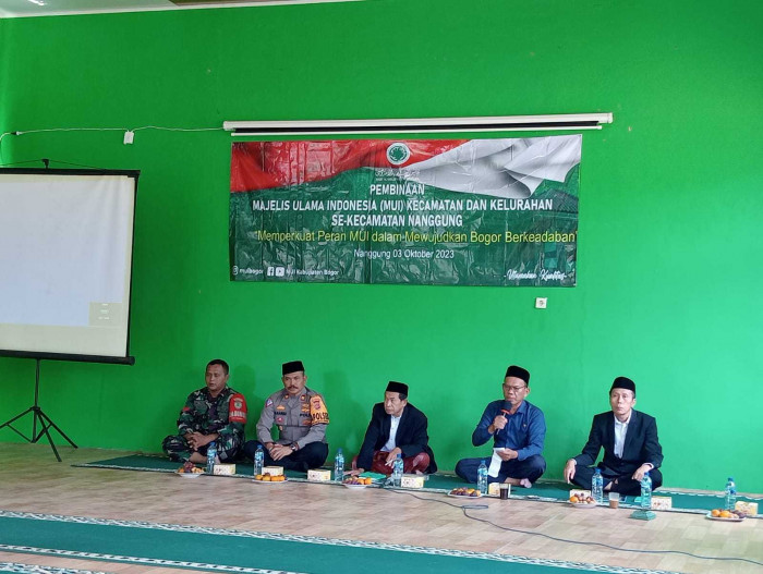 Acara Pembinaan MUI Kecamatan Nanggung Dan Desa Nanggung, Dihadiri Kapolsek Nanggung