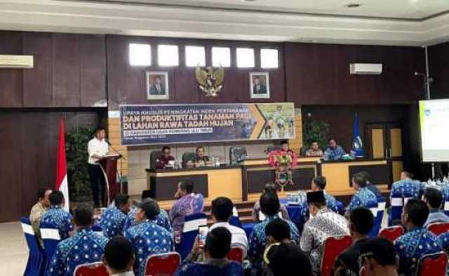 Pemkab OKU Timur Gelar Rapat Koordinasi Peningkatan Pertanaman Dan Produktivitas Padi