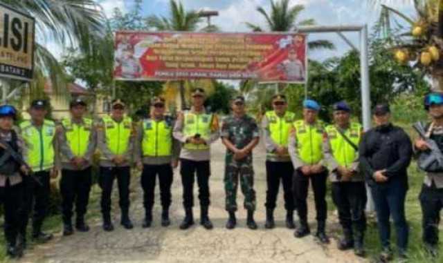 Pastikan Rapat Pleno Rekapitulasi Hasil Suara Pemilu 2024 Aman, Kapolres Banyuasin Kunjungi PPK Kecamatan Muara Telang