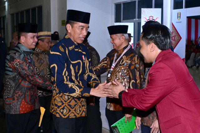 Presiden Republik Indonesia Joko Widodo Menghadiri Muktamar XX Ikatan Mahasiswa Muhammadiyah (IMM) di Palembang