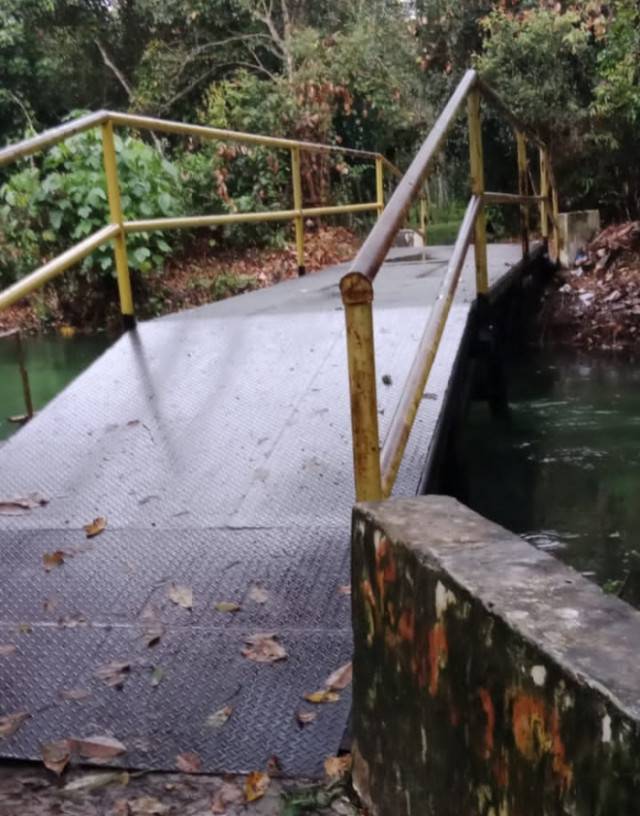 Tak Sesuai RAB, Proyek Jembatan Desa Jambu Diduga Dikerjakan Asal Jadi