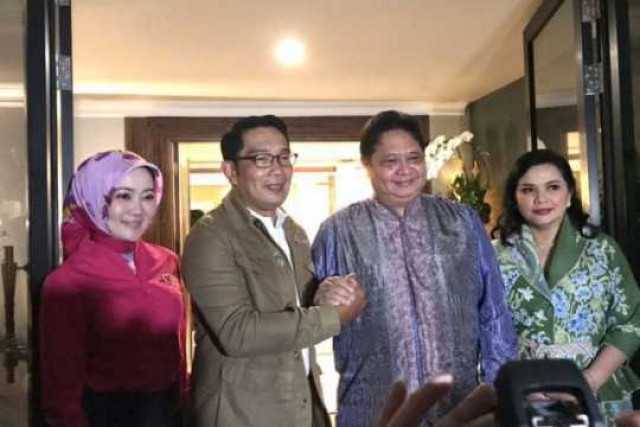 Airlangga: Ridwan Kamil Dapat Tiket Golkar dan Gerindra di Pilkada Jabar
